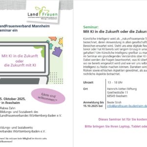 Mit KI in die Zukunft oder die Zukunft mit KI  /  Seminar